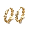 KC Gold Plated Brass Micro Pave Cubic Zirconia Hoop Earring EJEW-L271-16KCG-02-1