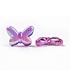 UV Plating Rainbow Iridescent Acrylic Beads PACR-H001-06-4