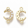 Brass Micro Pave Cubic Zirconia Links/Connectors LS-KK-S354-118-NF-2