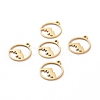 201 Stainless Steel Laser Cut Pendants X-STAS-S105-T901-2G-2
