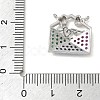Brass Micro Pave Colorful Cubic Zirconia Pendants CU-CBA4231-06B-P-3