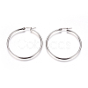 Tarnish Resistant 201 Stainless Steel Big Hoop Earrings EJEW-F237-02B-P-1