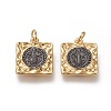 Brass Pendants KK-L188-14GB-2