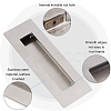 304 Stainless Steel Flush Pull Barn Door Handle FIND-WH0155-026-5