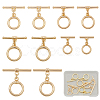 10Pcs 5 Styles Brass Toggle Clasps KK-SC0007-40-1