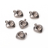 Tarnish Resistant 201 Stainless Steel Pendant Rhinestone Settings STAS-L244-43P-1