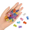 50Pcs Transparent Acrylic Pendants TACR-FP0001-08-4