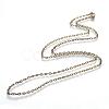 Iron Cable Chains Necklace Making MAK-R013-60cm-AB-2