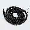 Natural Black Spinel Beads Strands G-E366-07-5mm-3