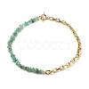 Natural Green Aventurine Chip Beads Jewelry Set SJEW-JS01223-07-5