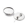Non-Tarnish 304 Stainless Steel Brooch Base Settings FIND-D035-04E-P-2