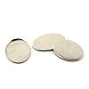 Tarnish Resistant 304 Stainless Steel Plain Edge Bezel Cups STAS-Q194-12-1