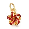 Brass Enamel Pendants KK-G605-10G-2