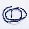 Natural Lapis Lazuli Beads Strands G-E465-4mm-01-2