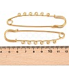 Ion Plating(IP) 304 Stainless Steel Safety Pins Brooch Findings STAS-K252-05D-G-3