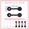 300Pcs 2 Colors Plastic Anti-theft Buckles FIND-CY0001-55A-2