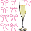 32Pcs 8 Styles Opaque Acrylic Wine Glass Cabochon OACR-SC0002-82B-1