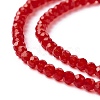Transparent Glass Beads Strands X-GLAA-C019-01A-16-3