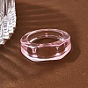 Kids Transparent Acrylic Glue on Ring Base RJEW-P154-01A-01-1