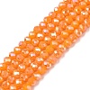Electroplate Glass Beads Strands EGLA-A044-P3mm-B29-1