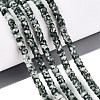 Natural Green Spot Jasper Beads Strands G-Q606-46A-07-1
