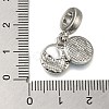 Rack Plating Alloy Enamel European Dangle Charms PALLOY-A009-20P-3