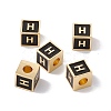 Rack Plating Brass Enamel Beads KK-B060-04G-01H-3