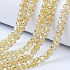 Electroplate Glass Beads Strands EGLA-A034-T1mm-B18-1