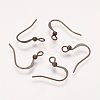 Brass Earring Wire Hooks X-KK-Q369-AB-1