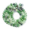 Electroplate Glass Beads Strands EGLA-YW0002-D04-1