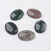 Natural Indian Agate Flat Back Cabochons G-G741-13x18mm-03-1