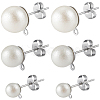 304 Stainless Steel Stud Earring Findings EJEW-SP0001-17C-7
