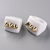 Opaque Acrylic Finger Rings RJEW-T010-12-2