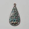 Tibetan Styles Alloy Pendants FIND-CJC0024-84E-1