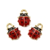 Alloy Enamel Charms ENAM-J650-04G-2