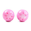 Flower Opaque Resin Beads RESI-T054-001B-2