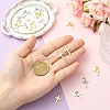 8Pcs 4 Styles Rack Plating Brass Pendants KK-YW0004-10-3