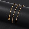 Ion Plating(IP) 304 Stainless Steel Necklaces NJEW-E080-11G-4