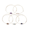 Natural Gemstone Braided Bead Bracelets for Women BJEW-JB11355-2