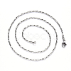 Non-Tarnish 304 Stainless Steel Boston Link Chain Necklace NJEW-S420-006A-P-3