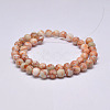 Natural Red Netstone Beads Strands X-G-F352-6mm-2