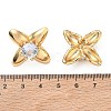 304 Stainless Steel Pave Cubic Zirconia Stud Earrings SA-CBA2696-30G-01-5
