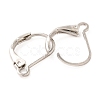 Brass Leverback Earring Findings KK-F828-03P-2