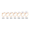 Flower & Bowknot Brass Micro Pave Clear Cubic Zirconia Adjustable Ring Settings KK-T076-78G-4