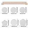 6Pcs 6 Style Silicone Flower Cup Mat Molds Sets DIY-BG0001-21-3