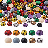 200Pcs Schima Wood Cabochons WOOD-CD0001-25-1