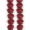 Synthetic Coral Dyed Carved Beads Strands CORA-K009-05A-05-1