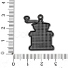 Coffee Alloy Enamel Pendants ENAM-I089-01B-08-3