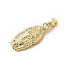 Brass Micro Pave Cubic Zirconia Pendants KK-A266-30G-2
