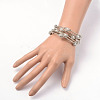 Five Loops Wrap Glass Beads Bracelets BJEW-JB01962-02-3